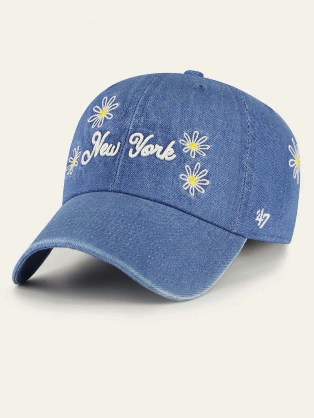 NEW 47 Brand New York Denim Cleanup Hat